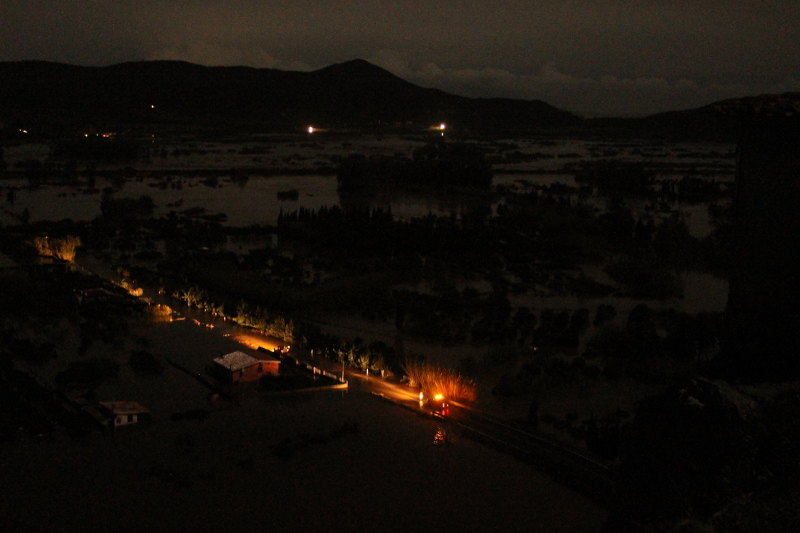 Foto di Angelo Canu scattata durante l'alluvione