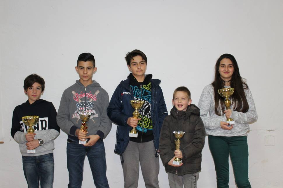 Nella foto, da sinistra: Francesco Biancu, Gabriele Coronas, Mauro Contu, Riccardo Petta, Gemma Soro.