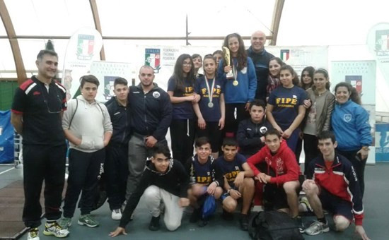 La rappresentativa sarda. Foto inviata dal Prof. Montanino